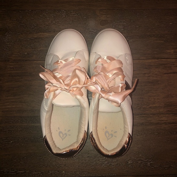 Justice Girl’s Sneakers Leather Size 5 - Picture 3 of 9